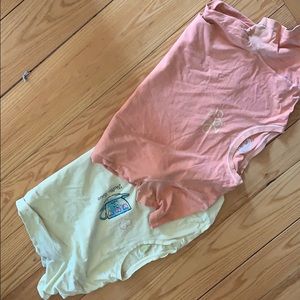 Two large used life is good shirts